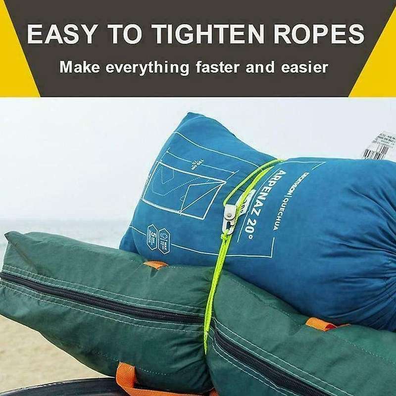 4pcs/pack Automatic Lock Hook with 5m Rope Camping Tent Hook