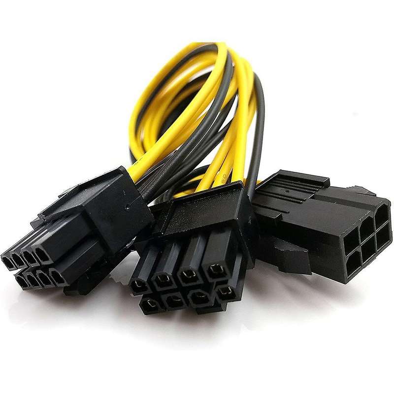 6 Pin Pcie to 2 X Pcie 8 (6+2) Pin Motherboard Graphics Video Card