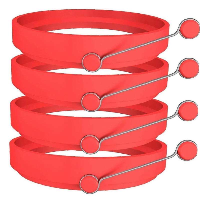 Silicone Pancake Mold Egg Ring for Cooking Kitchen Utensils, 4 Pieces
