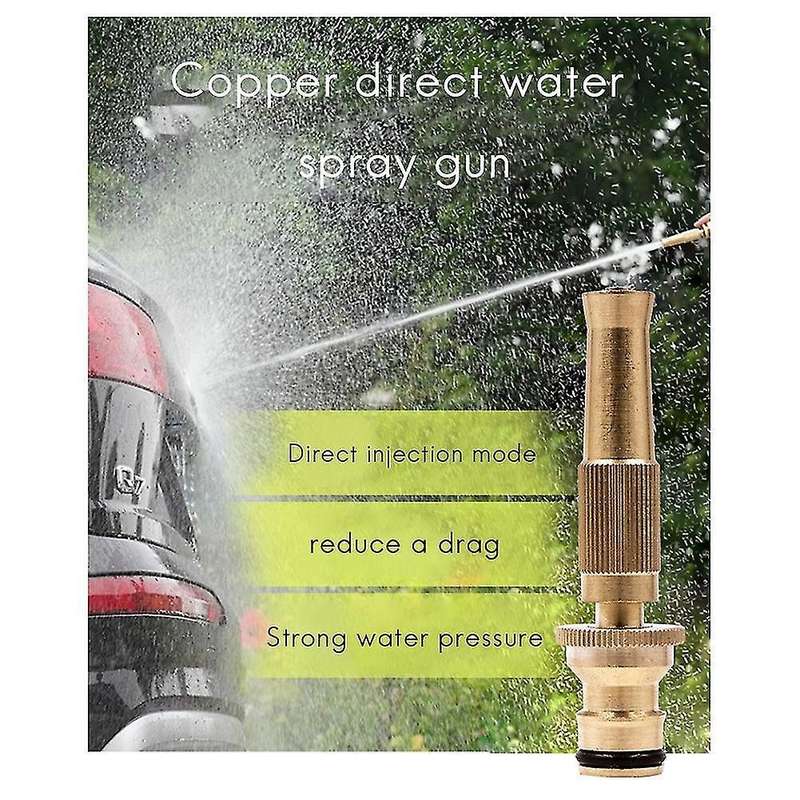 High Pressure Direct Spray Garden Hose Adjustable Sprinkler 2 Pack