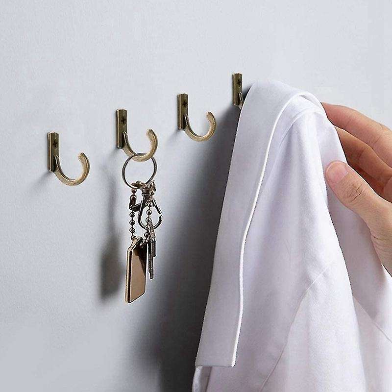 58 Pieces Wall Mounted Hook, Small Coat Hooks, Bronze