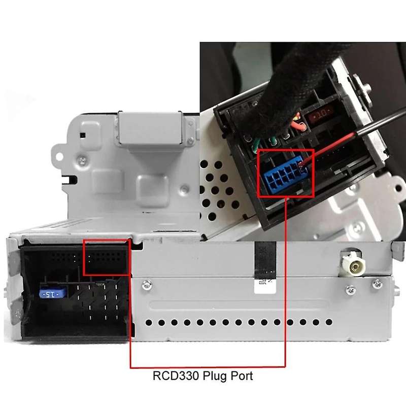 Car Rear View Camera Rca Video Reverse For- Mib Passat Tiguan Golf