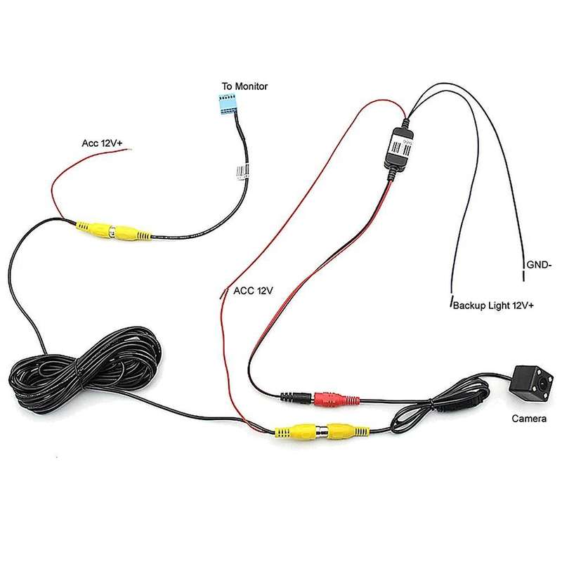 Car Rear View Camera Rca Video Reverse For- Mib Passat Tiguan Golf