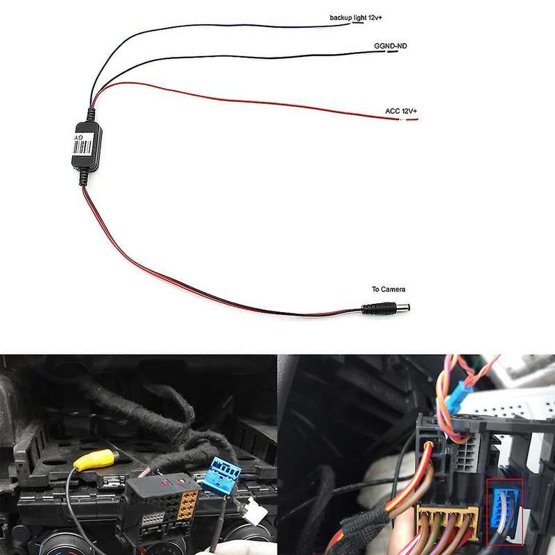Car Rear View Camera Rca Video Reverse For- Mib Passat Tiguan Golf