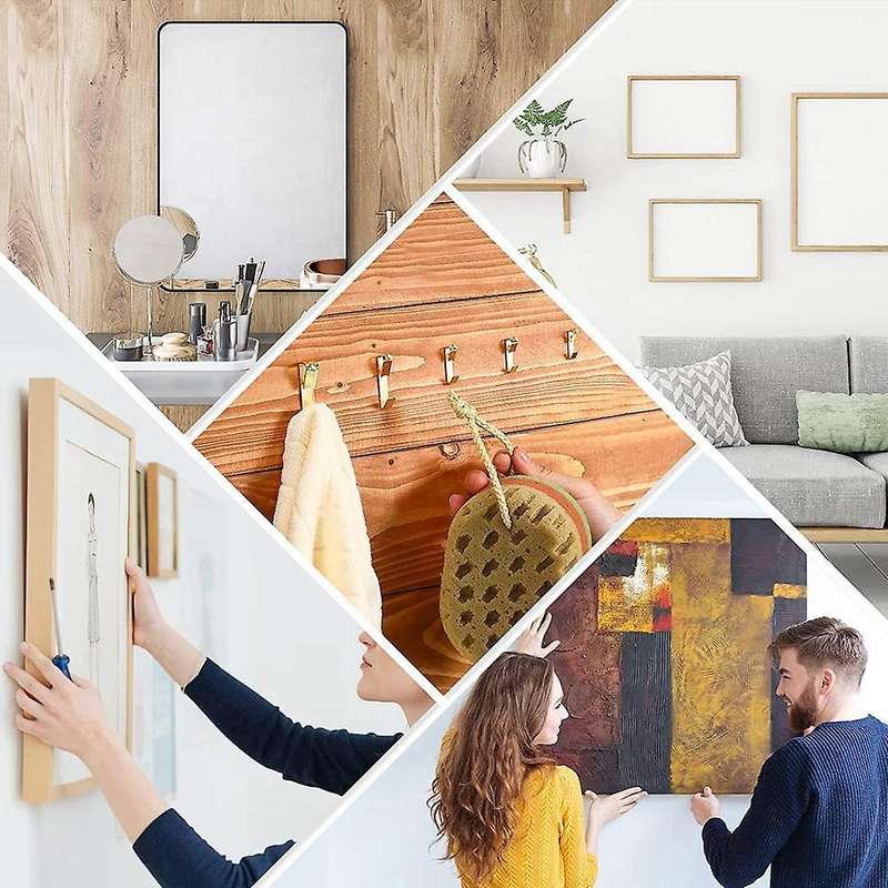 Picture Hooks Kit,golden Wall Hangers,nails for Hanging Pictures
