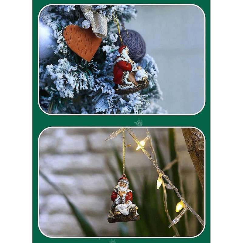 Santa Decor Christmas Tree Santa Claus Ornaments Happy New Year Gift
