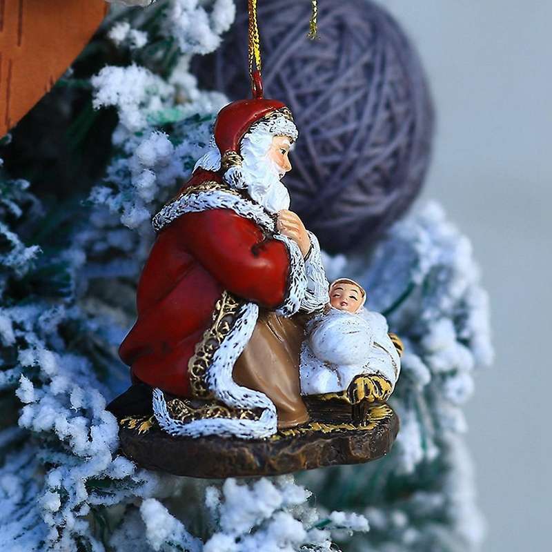 Santa Decor Christmas Tree Santa Claus Ornaments Happy New Year Gift