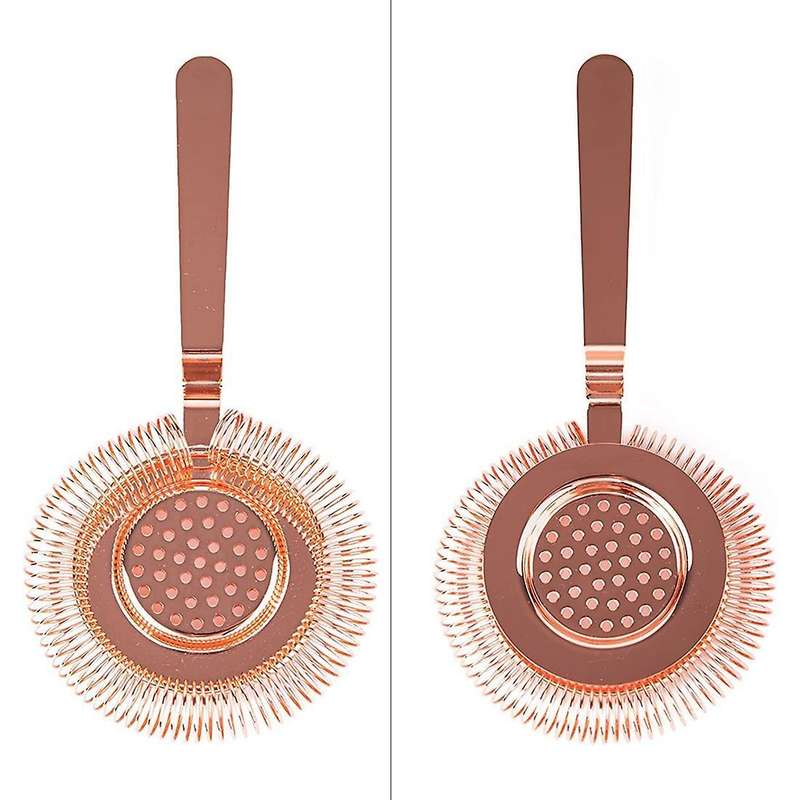 Cocktail Strainer Fits Shakers High Quality Bar Accessories Rose Gold