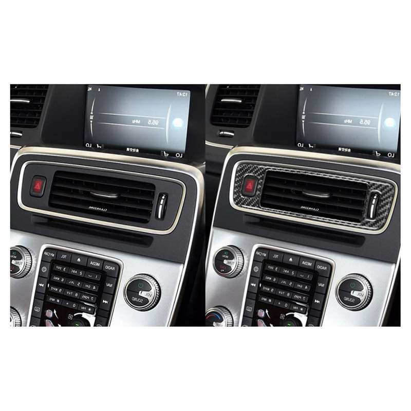 Carbon Fiber Central Lower Air Outlet Vent Cover Trim Rhd Car Center