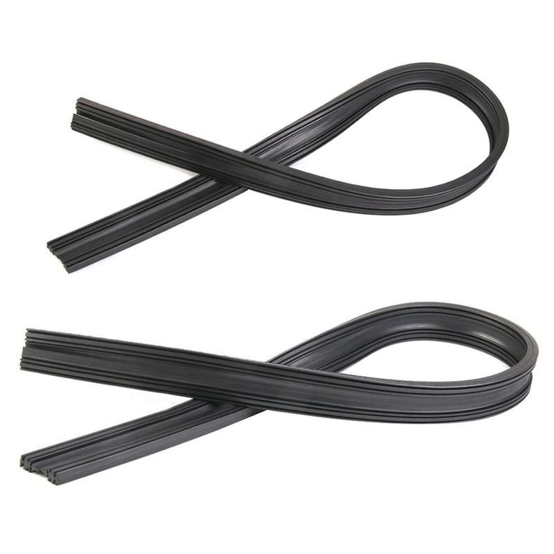 2x Boneless Universal Rubber Wiper Strip 60cm