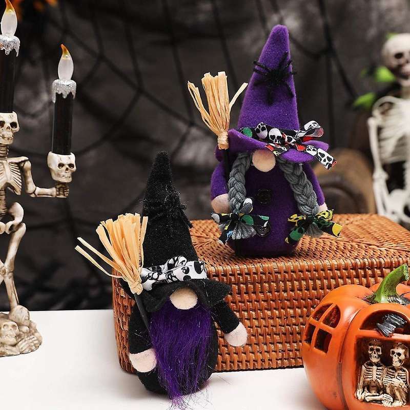 Halloween Horror Theme Handmade Gnome Faceless Doll for Family B