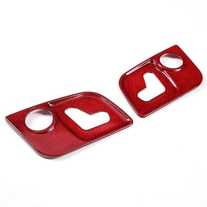 Real Carbon Fiber Car Seat Adjustment Trim Cover