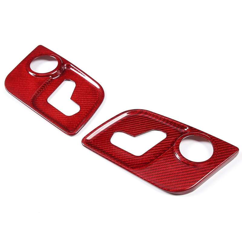 Real Carbon Fiber Car Seat Adjustment Trim Cover