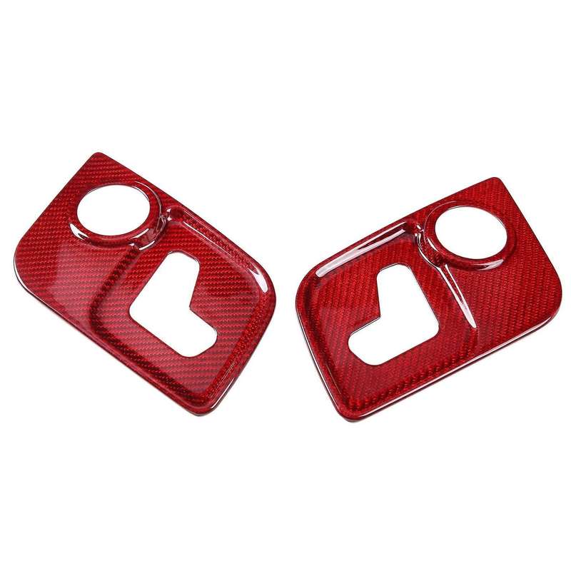 Real Carbon Fiber Car Seat Adjustment Trim Cover