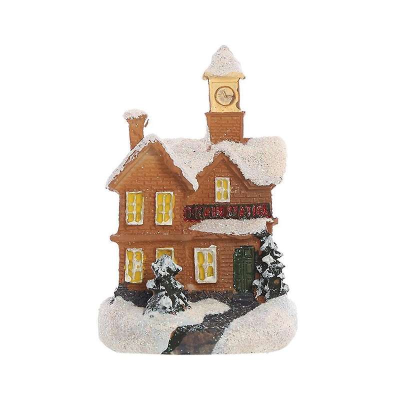 Christmas Luminous Small House Led Warm Lights European-style B