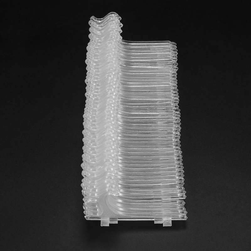 3 Inch Clear Plastic Stand Cookie Holder Display Stand (24 Pack)