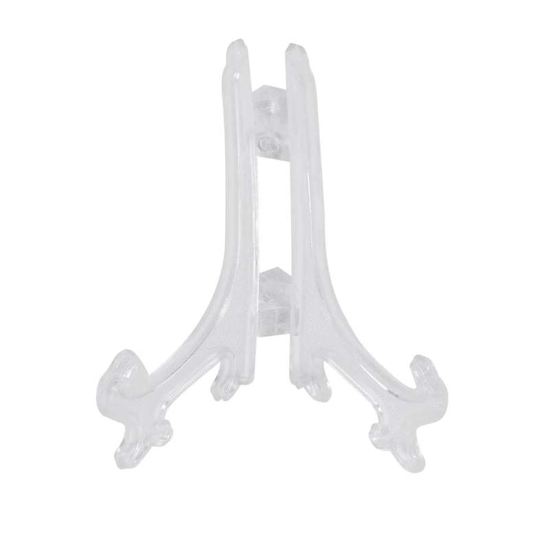 3 Inch Clear Plastic Stand Cookie Holder Display Stand (24 Pack)