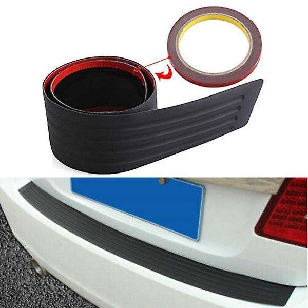 Car Rear Bumper Sill Protector Plate Rubber Cover Guard Pad Trim 90cm