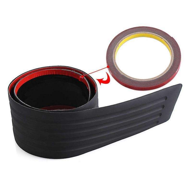 Car Rear Bumper Sill Protector Plate Rubber Cover Guard Pad Trim 90cm