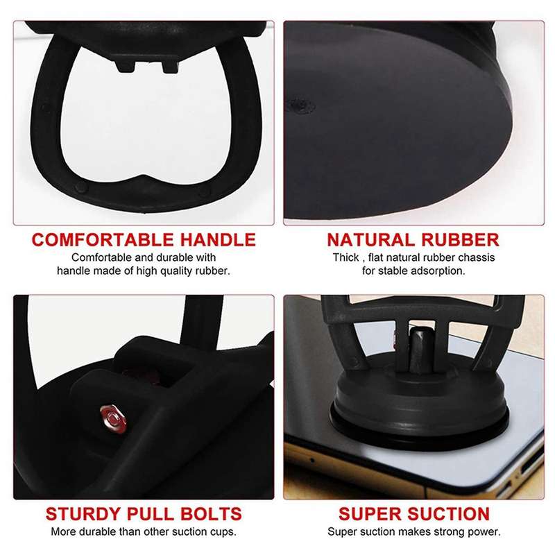 4 Pack Suction Cup Dent Puller Handle Lifter, Dent Removal Tools