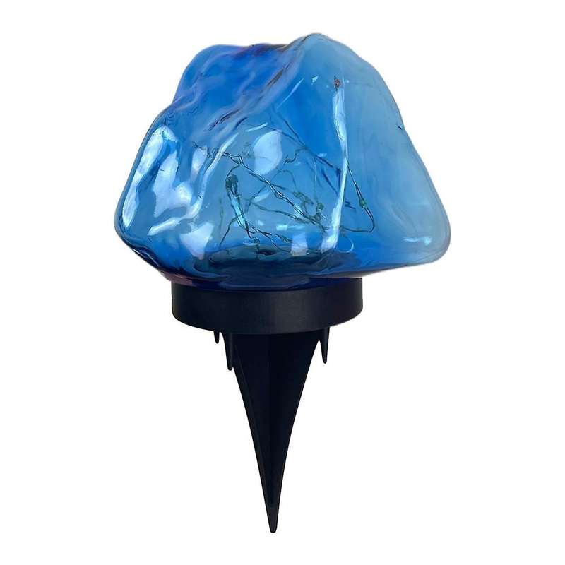 Solar Garden Lights Colorful Ip65 Waterproof Stone-like Shape Lamp