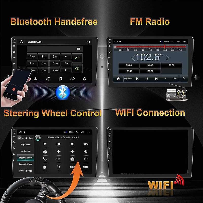 10.1 Inch Android Car Stereo Double Din In Dash Gps Navigation Radio
