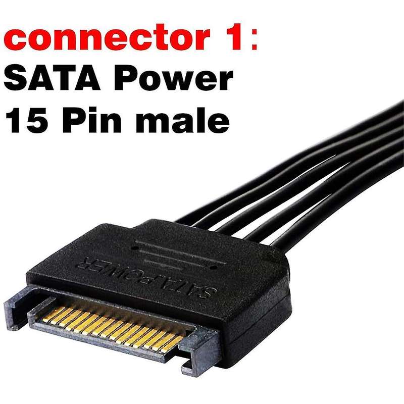 Ssd Power Cable Hard Drive Power Cable Extension Cable(2 Pack)