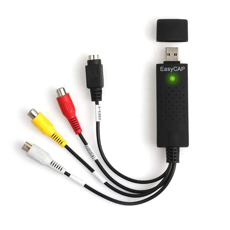 Usb2.0 Vhs to Dvd Converter Video Capture Kit Scart Cable for Win10