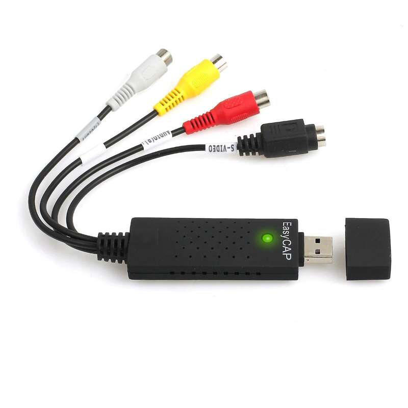 Usb2.0 Vhs to Dvd Converter Video Capture Kit Scart Cable for Win10