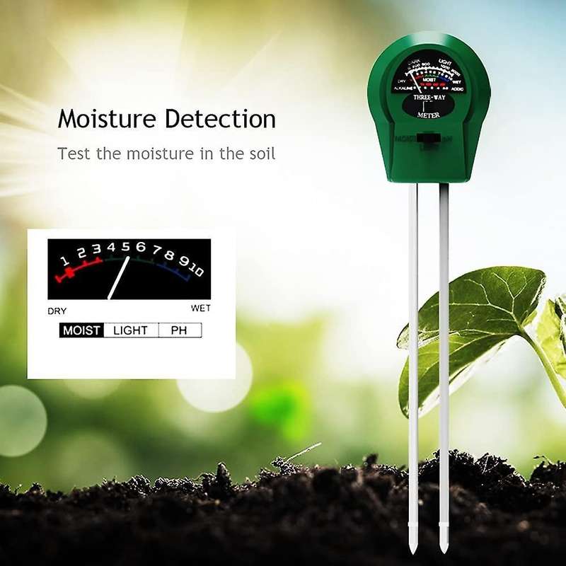 Soil Moisture Meter,3-in-1 Soil Ph Moisture Light Intensity Meter