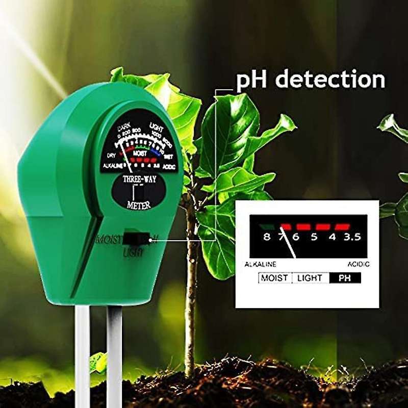 Soil Moisture Meter,3-in-1 Soil Ph Moisture Light Intensity Meter
