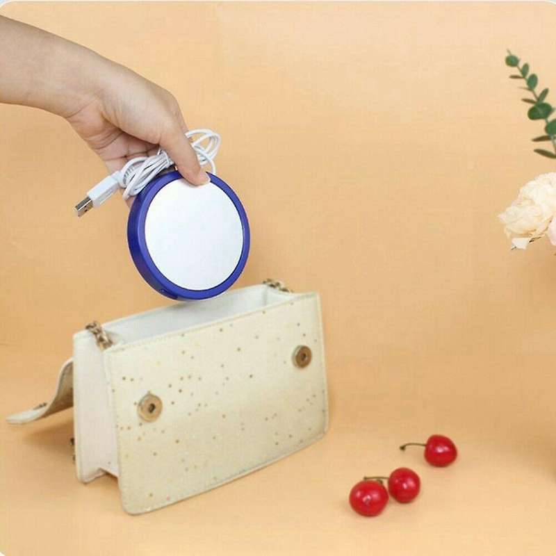 10w Cup Heater Coaster for Tea Mug Pad Rechargeable Usb Warmer -blue