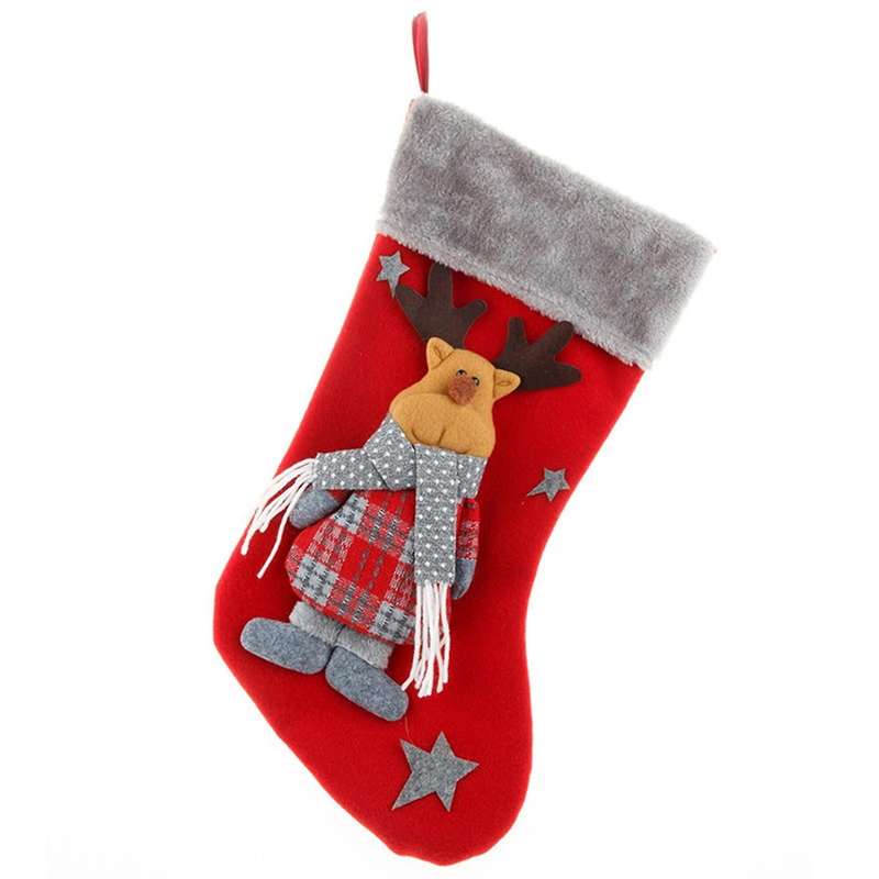 Christmas Stocking Large Xmas Gift Bags Decoration for Home Decor C