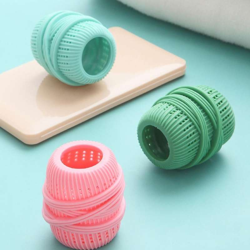 3 Pieces Of Laundry Ball Drum Washing Machine Supplies Dark Green