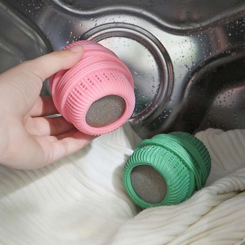 3 Pieces Of Laundry Ball Drum Washing Machine Supplies Dark Green