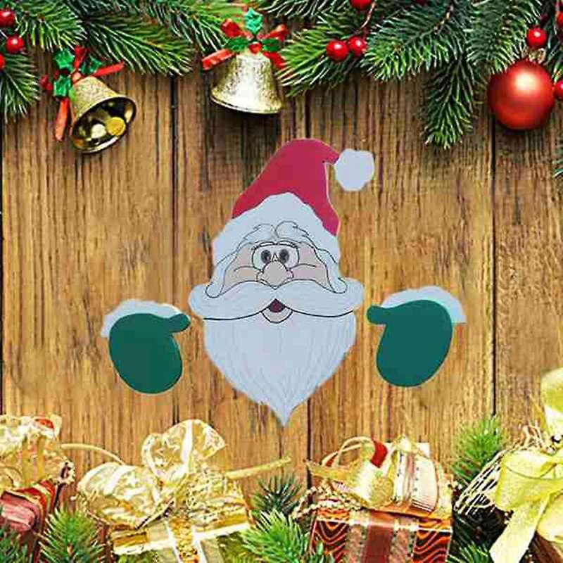 Animal Fence Peeker Christmas Ornaments Decoration Outdoor Festivity