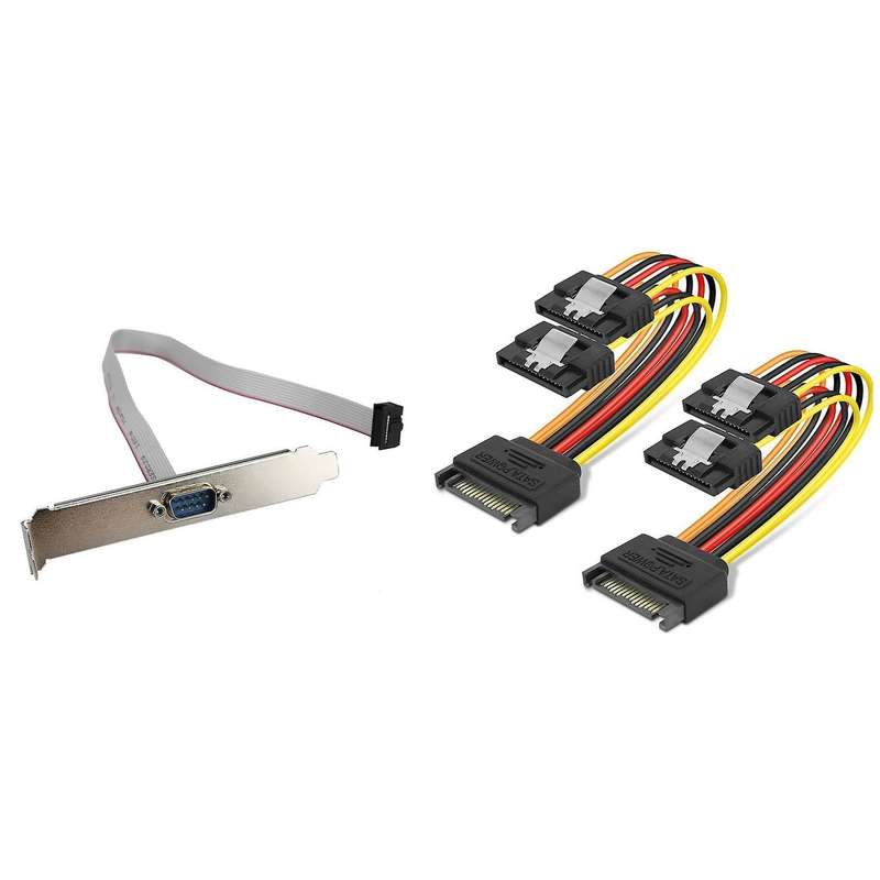 Sata Power Extension Cable,2 Pack for Hard Drive Disk,hdd, Ssd