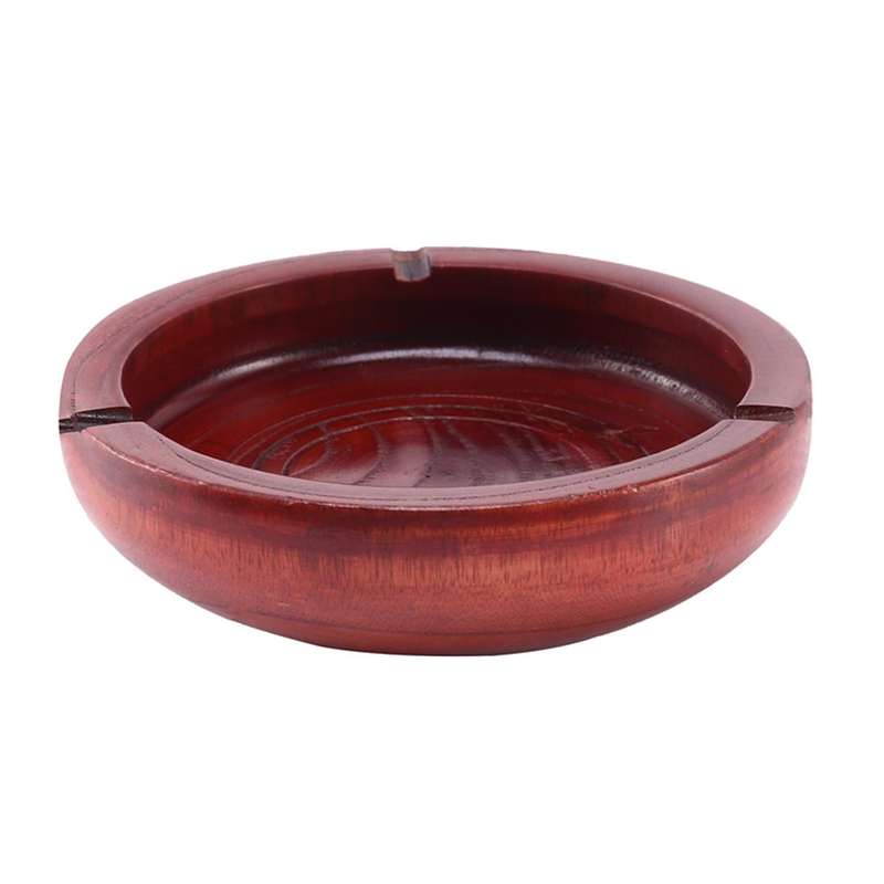 Wooden Ashtray Smoking Dish Outdoor Terrace Cigarette Accessories