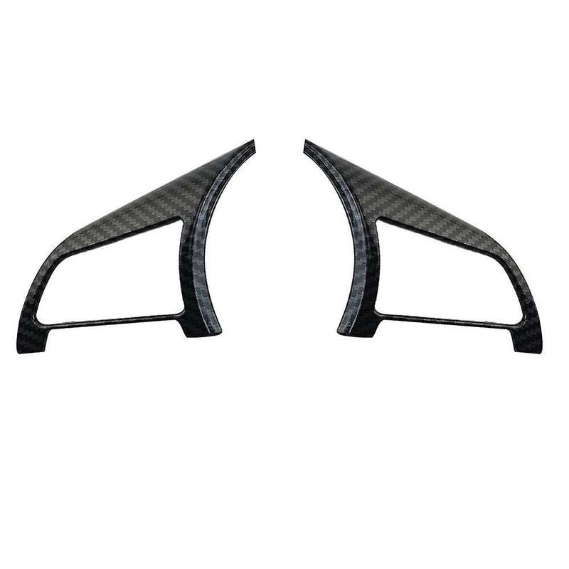 2pcs Carbon Fiber Steering Wheel Strip Cover Trim for Nissan Sentra