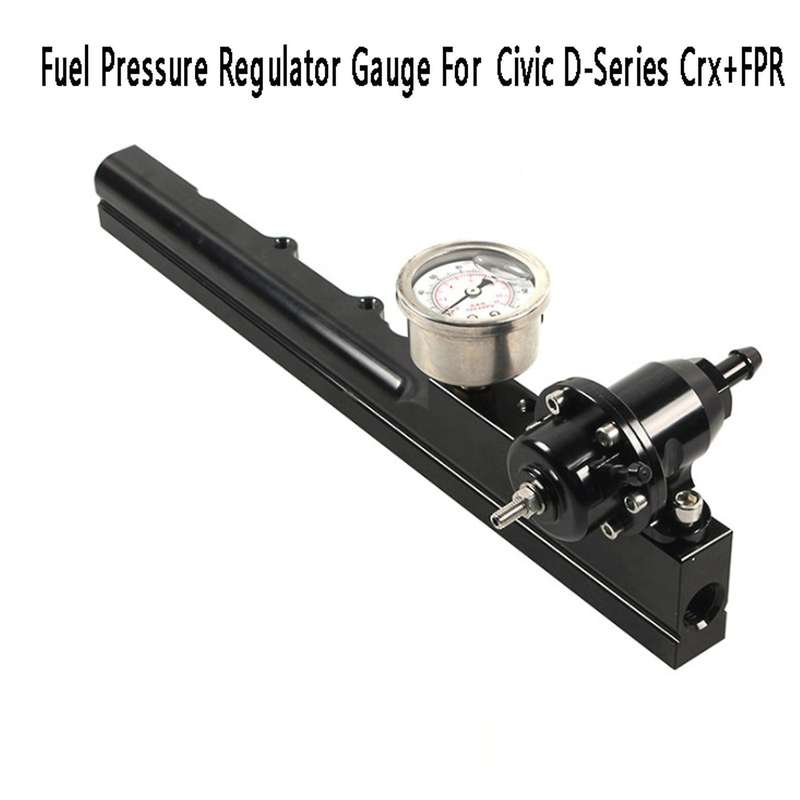 Fuel Pressure Regulator Gauge Fuel Rail Kit for Honda Civic D-series