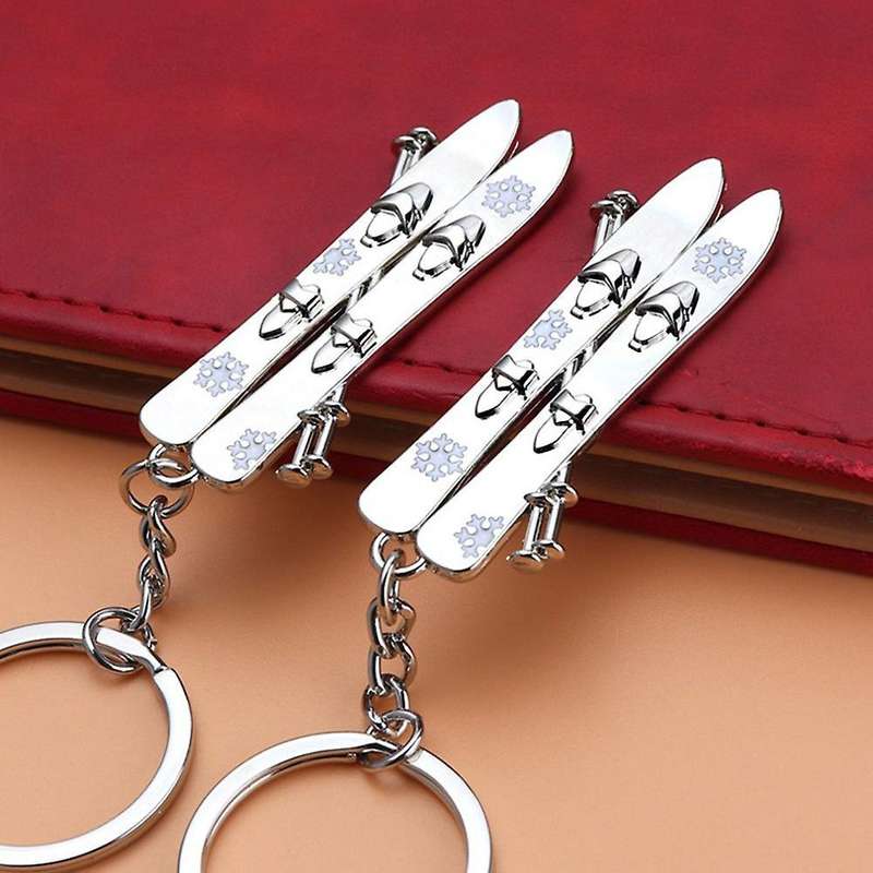 5 Pack Snowboarder Gift 3d Snowboard Keychain Snowboarding Keychain