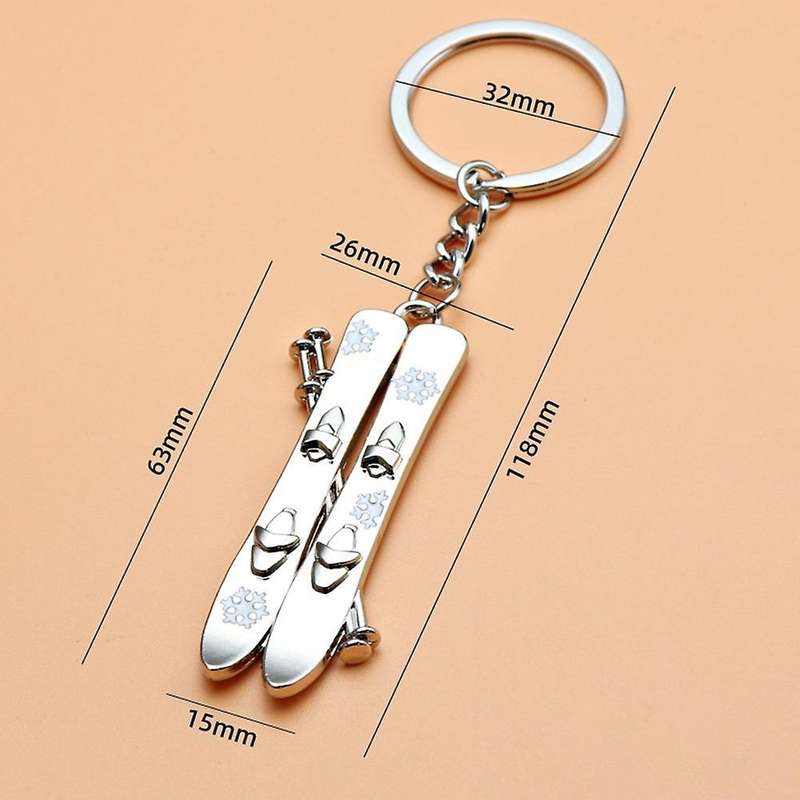 5 Pack Snowboarder Gift 3d Snowboard Keychain Snowboarding Keychain