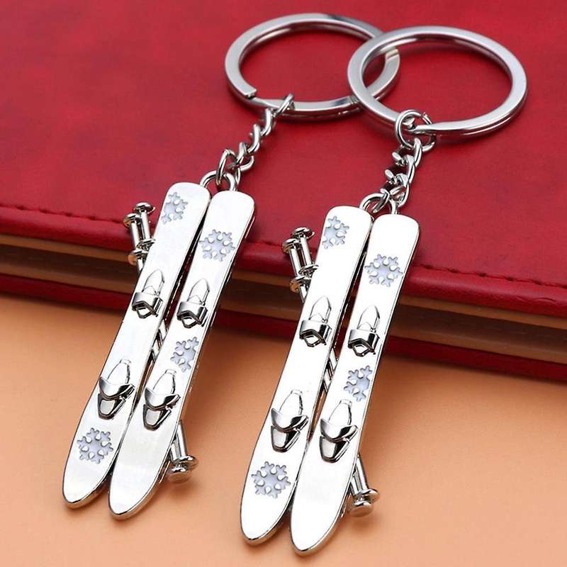 5 Pack Snowboarder Gift 3d Snowboard Keychain Snowboarding Keychain