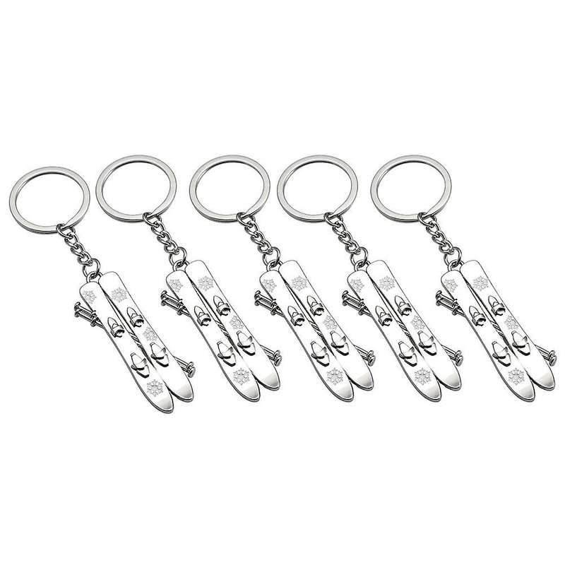 5 Pack Snowboarder Gift 3d Snowboard Keychain Snowboarding Keychain