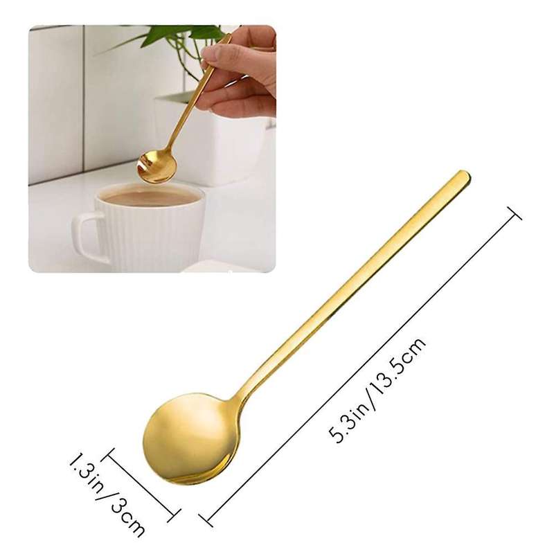 Stainless Steel 10 Pcs Espresso Spoons Teaspoons for Coffee Sugar
