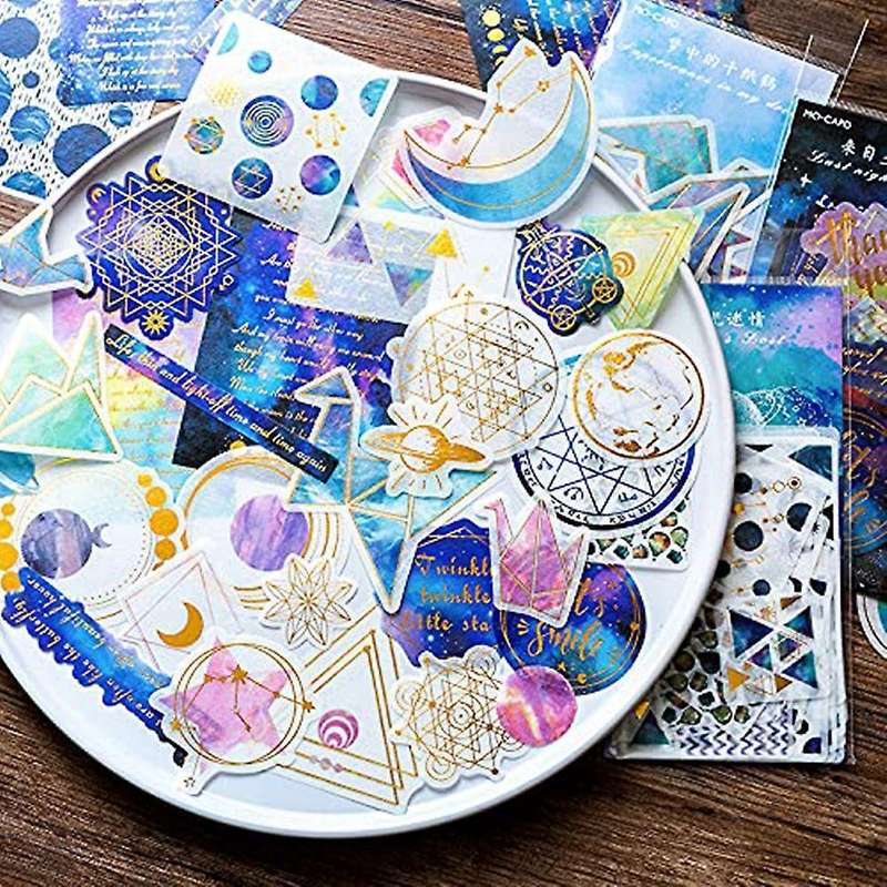 180pcs Galaxy Washi Stickers,for Scrapbooking,diy Arts Crafts,album