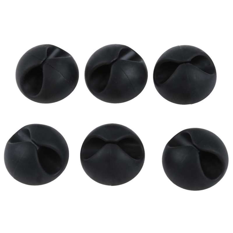 6 Pcs Wire Cord Cable Fixer Cable Fixer Clips Organizer Ties Management