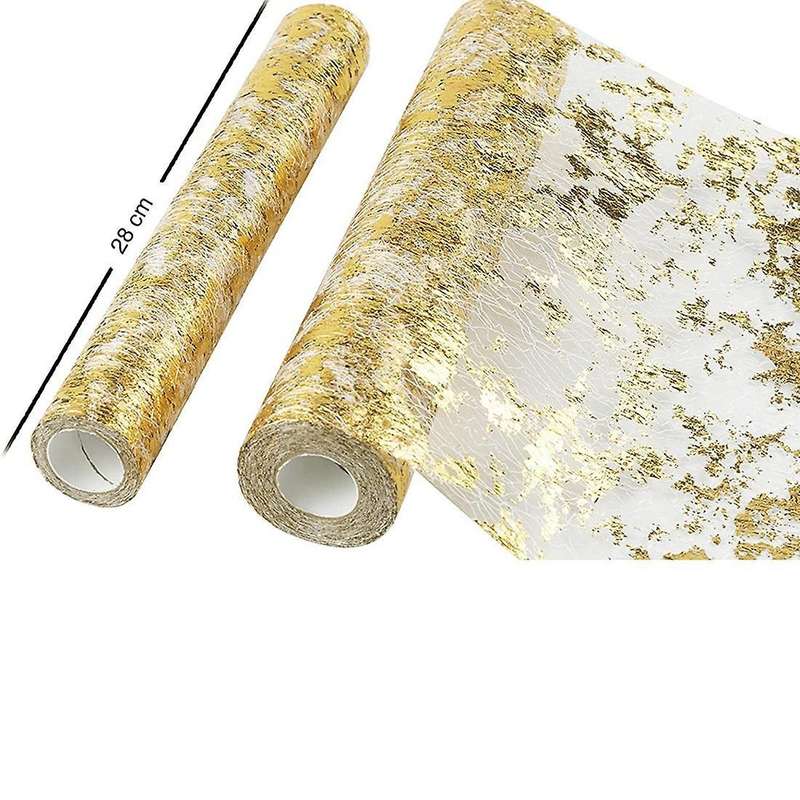 Table Runner, Sparkling Polyester Tulle Ribbon Roll 28cmx10m