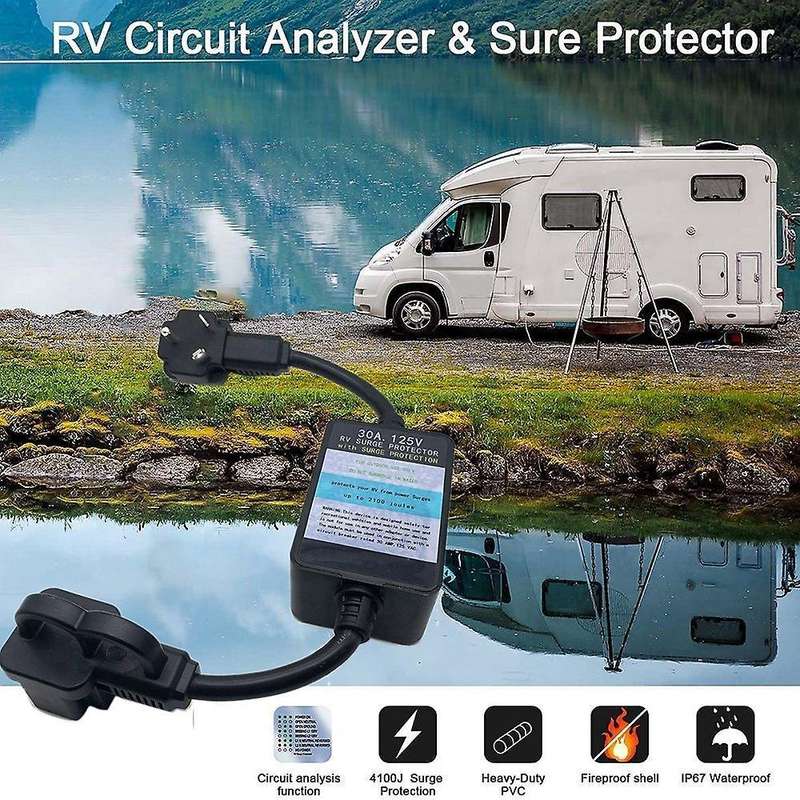 Rv Surge Protector 30 Amp, Voltage Protector/monitor (4100 Joules)