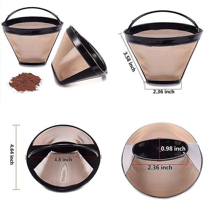 2pcs Cone Coffee Maker Filters for Ninja Coffee Bar Brewer Filter